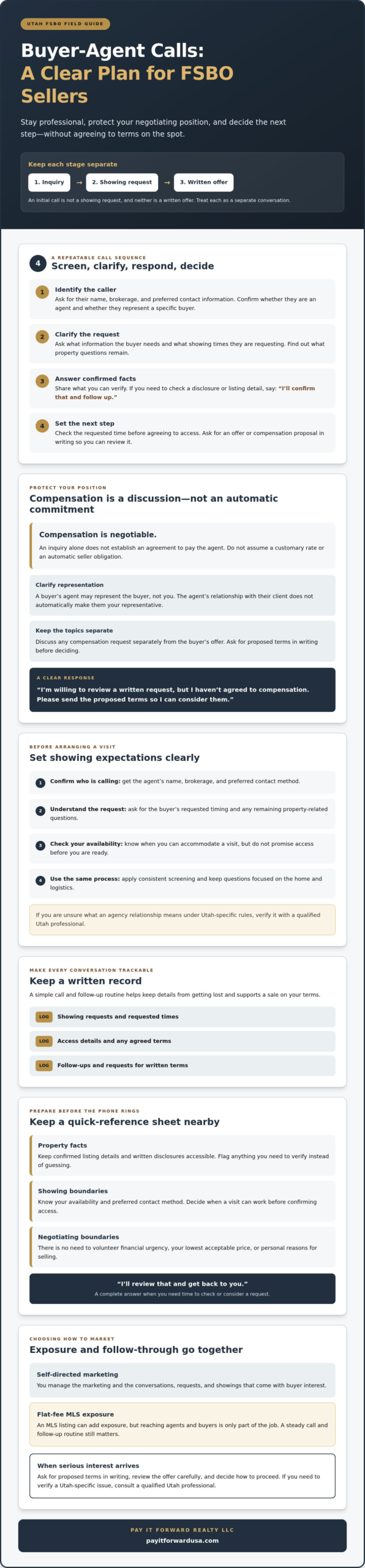 Handling Buyer Agent Calls: Utah FSBO Seller Guide