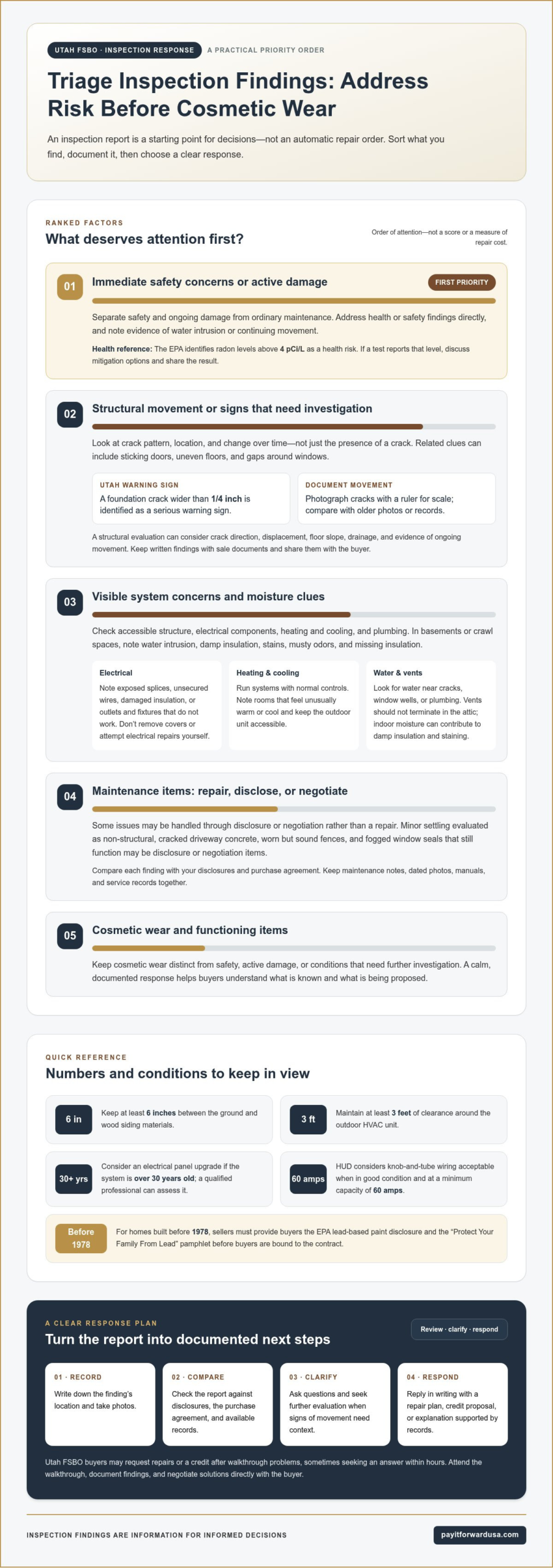 Utah FSBO Home Inspection Checklist for Seller Preparation